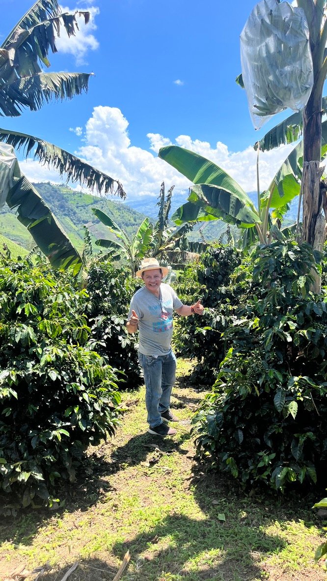 Father in the coffee rows